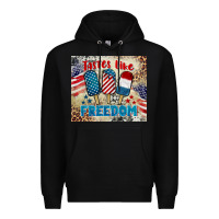 Black tastes like freedom 4th of july Premium Hoodie - BarkalooDesign