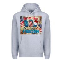 Heather Grey tastes like freedom 4th of july Premium Hoodie - BarkalooDesign