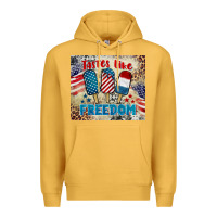 Mustard tastes like freedom 4th of july Premium Hoodie - BarkalooDesign