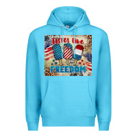 Ocean Blue tastes like freedom 4th of july Premium Hoodie - BarkalooDesign