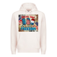 Pale Pink tastes like freedom 4th of july Premium Hoodie - BarkalooDesign