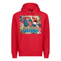 Red tastes like freedom 4th of july Premium Hoodie - BarkalooDesign