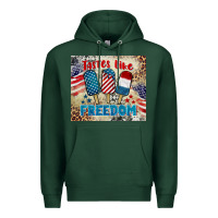 Sports Green tastes like freedom 4th of july Premium Hoodie - BarkalooDesign