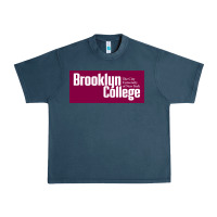 Midnight Navy Brooklyn College Urban Heavy Tee - linhVisuals