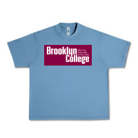 Pebble Blue Brooklyn College Urban Heavy Tee - linhVisuals