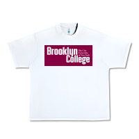 White Brooklyn College Urban Heavy Tee - linhVisuals