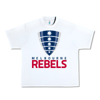 White melbourne rebels rugby super league Urban Heavy Tee - linhVisuals