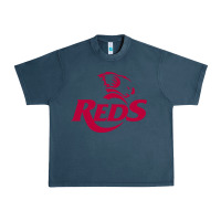 Midnight Navy queensland reds rugby super league Urban Heavy Tee - linhVisuals
