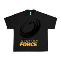 Black western force rugby super league Urban Heavy Tee - linhVisuals