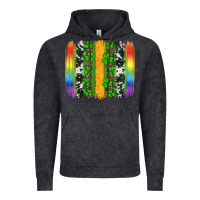 Vintage Black st patricks day rainbow brushstroke Vintage Hoodie - Artiststas