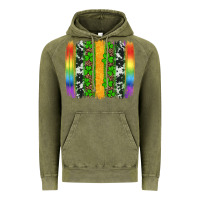 Vintage Olive st patricks day rainbow brushstroke Vintage Hoodie - Artiststas