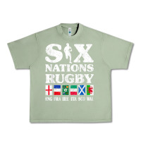 Oil Green rugby 6 nations england france ireland italy scotland wales t shirt Urban Heavy Tee - linhVisuals