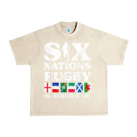 Sandshell rugby 6 nations england france ireland italy scotland wales t shirt Urban Heavy Tee - linhVisuals