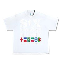 White rugby 6 nations england france ireland italy scotland wales t shirt Urban Heavy Tee - linhVisuals