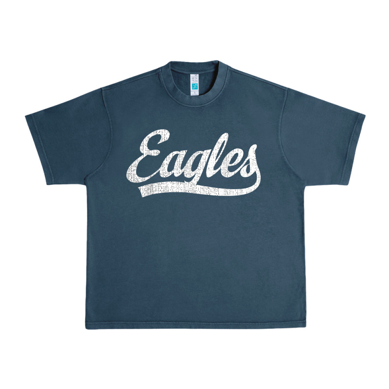 Eagles School Sports Fan Team Spirit Mascot Gift Urban Heavy Tee by linhVisuals | Teevron