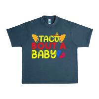 Midnight Navy taco bout a baby pregnancy announcement cinco de mayo party t shirt Urban Heavy Tee - linhVisuals