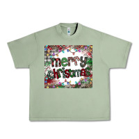 Oil Green merry Christmas Urban Heavy Tee - CowhideDigitalArt