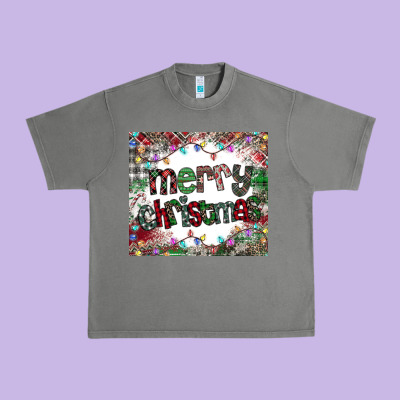 Merry Christmas Urban Heavy Tee Designed By Cowhidedigitalart