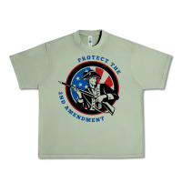 Oil Green american patriot Urban Heavy Tee - linhVisuals