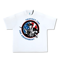 White american patriot Urban Heavy Tee - linhVisuals