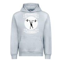 Heather Grey Stronger Everday Urban Hoodie - Bettercallsaul