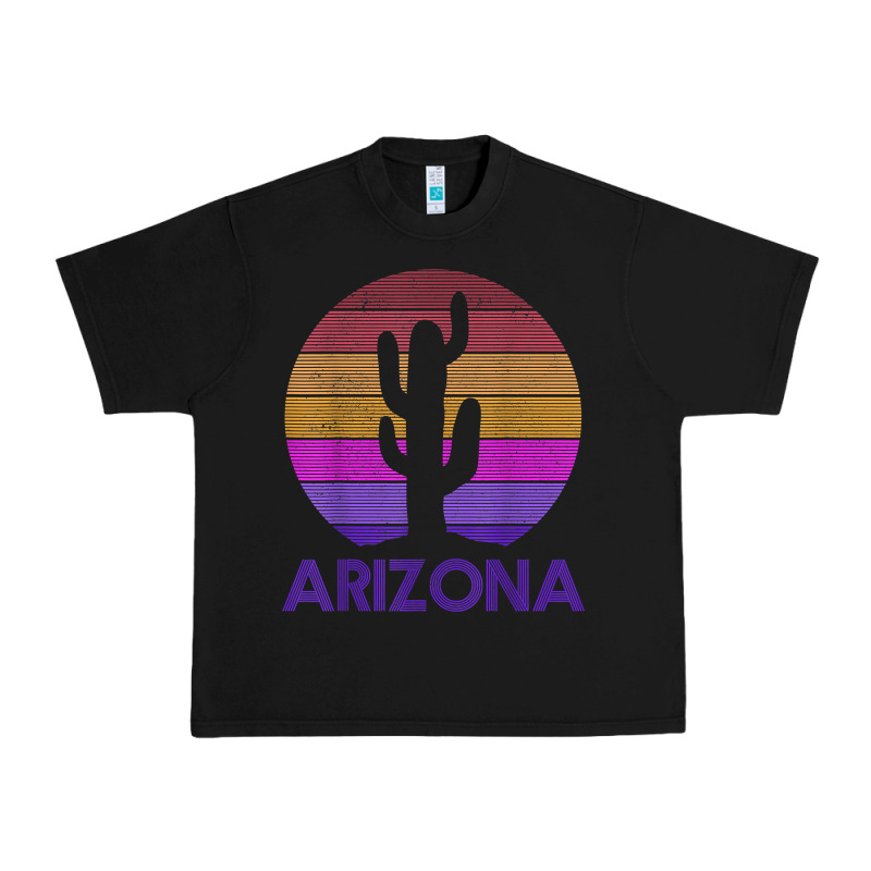 Arizona   Vintage Retro Cactus Souvenir Gift T Shirt Urban Heavy Tee by linhVisuals | Teevron