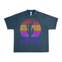 Midnight Navy arizona   vintage retro cactus souvenir gift t shirt Urban Heavy Tee - linhVisuals