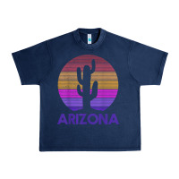 Navy arizona   vintage retro cactus souvenir gift t shirt Urban Heavy Tee - linhVisuals