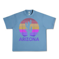 Pebble Blue arizona   vintage retro cactus souvenir gift t shirt Urban Heavy Tee - linhVisuals