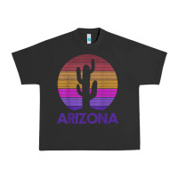 Pigment Black arizona   vintage retro cactus souvenir gift t shirt Urban Heavy Tee - linhVisuals