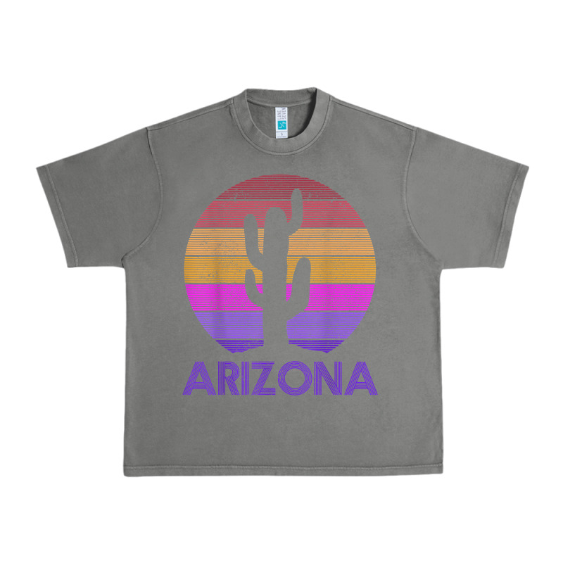 Arizona   Vintage Retro Cactus Souvenir Gift T Shirt Urban Heavy Tee by linhVisuals | Teevron