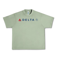 Oil Green DELTA SKY TEAM Urban Heavy Tee - linhVisuals