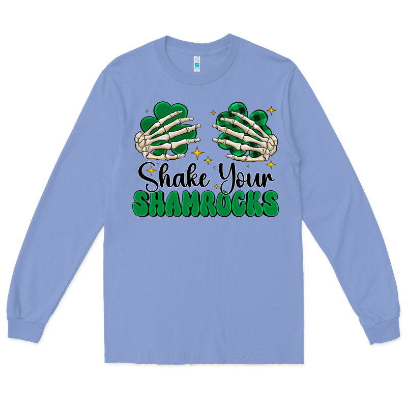 Shake Your Shamrocks Long Sleeve Tee by CowhideDigitalArt | Teevron