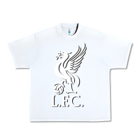 White LIVERPOOL CLUB POPULAR Urban Heavy Tee - linhVisuals