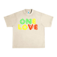 Sandshell reggae colors t  shirtone love reggae lovers pattern t  shirt Urban Heavy Tee - linhVisuals
