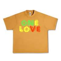 Peanut Butter reggae colors t  shirtone love reggae lovers pattern t  shirt Urban Heavy Tee - linhVisuals