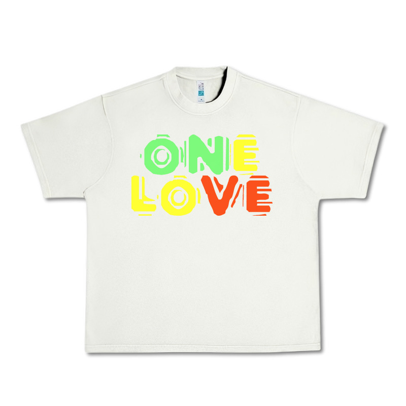 Reggae Colors T  Shirtone Love Reggae Lovers Pattern T  Shirt Urban Heavy Tee by linhVisuals | Teevron