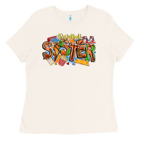 Bone basketball sister Ladies Tee - CowhideDigitalArt