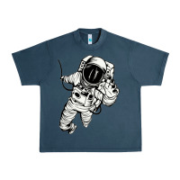 Midnight Navy astronaut in the space Urban Heavy Tee - linhVisuals