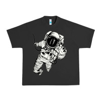 Pigment Black astronaut in the space Urban Heavy Tee - linhVisuals