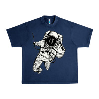 Navy astronaut in the space Urban Heavy Tee - linhVisuals