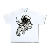 White astronaut in the space Urban Heavy Tee - linhVisuals