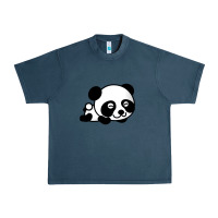 Midnight Navy baby panda bear Urban Heavy Tee - linhVisuals