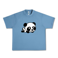 Pebble Blue baby panda bear Urban Heavy Tee - linhVisuals