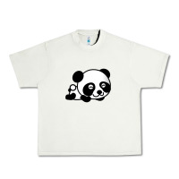 Pistachio baby panda bear Urban Heavy Tee - linhVisuals