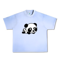 Grape Ice baby panda bear Urban Heavy Tee - linhVisuals