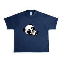 Navy baby panda bear Urban Heavy Tee - linhVisuals