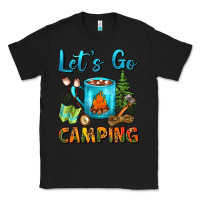 Black Let's Go Camping Coffee Mug Classic Tee - FaDigitalArtStudio