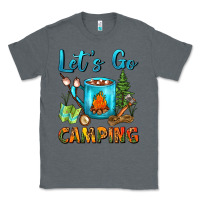 Charcoal Heather Let's Go Camping Coffee Mug Classic Tee - FaDigitalArtStudio