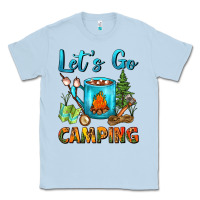 Dusty Blue Let's Go Camping Coffee Mug Classic Tee - FaDigitalArtStudio